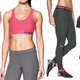 UA Play Up Shorts, $19 | Armour Mid Sports Bra, $12 | UA Favorite Legging, $20 | UA Threadborne Streaker Short Sleeve Shirt, $18
